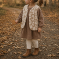 Teddyweste Leo Beige – Kuschelige Baby- & Kinderweste aus Teddystoff