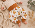Pumphose Baby & Kind mit Kürbis Herbstmotiv – gemütliche Jerseyhose mit Bündchen – Handmade Kinderhose