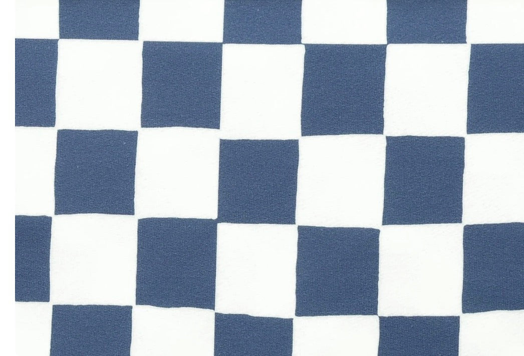 Oversize Sweatshirt für Babys und Kinder in blau – Karo aus Bio-Baumwolle