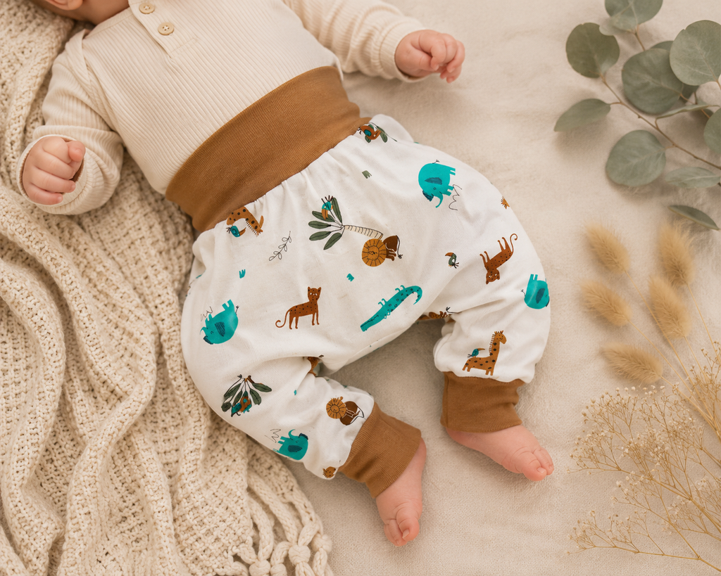 Safari Pumphose Baby & Kinder – Mitwachshose aus Jersey