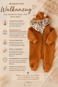 Wollwalk Overall aus Schurwolle – mit Baumwolljersey | Baby Walkanzug mit Kapuze | Handmade Walkoverall | Geschenk zur Geburt