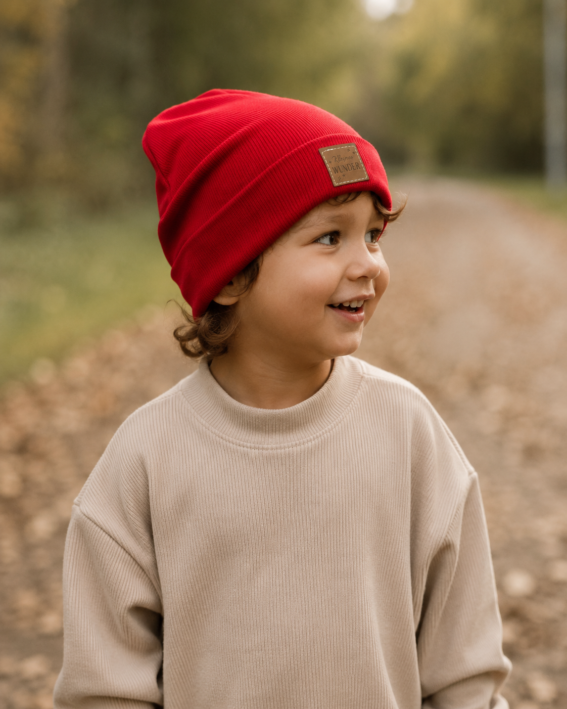 Rote Mütze / Beanie Kleines Wunder | Kopfumfang 49-51cm