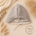 Mütze aus Walk Schurwolle Baby – Beige Meliert | Handgemacht