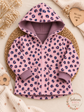 Softshelljacke Kinder Leopard – Rosa | Handmade